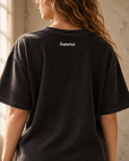 Unisex Indycar Retro Flow Mineral Wash Waffle Knit T-Shirt