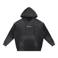 Vintage Washed Frayed Fleece Superhot Logo Hoodie