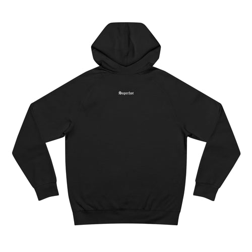 Buddha with Headphones Classic Black Hoodie — Minimal Everyday Pullover