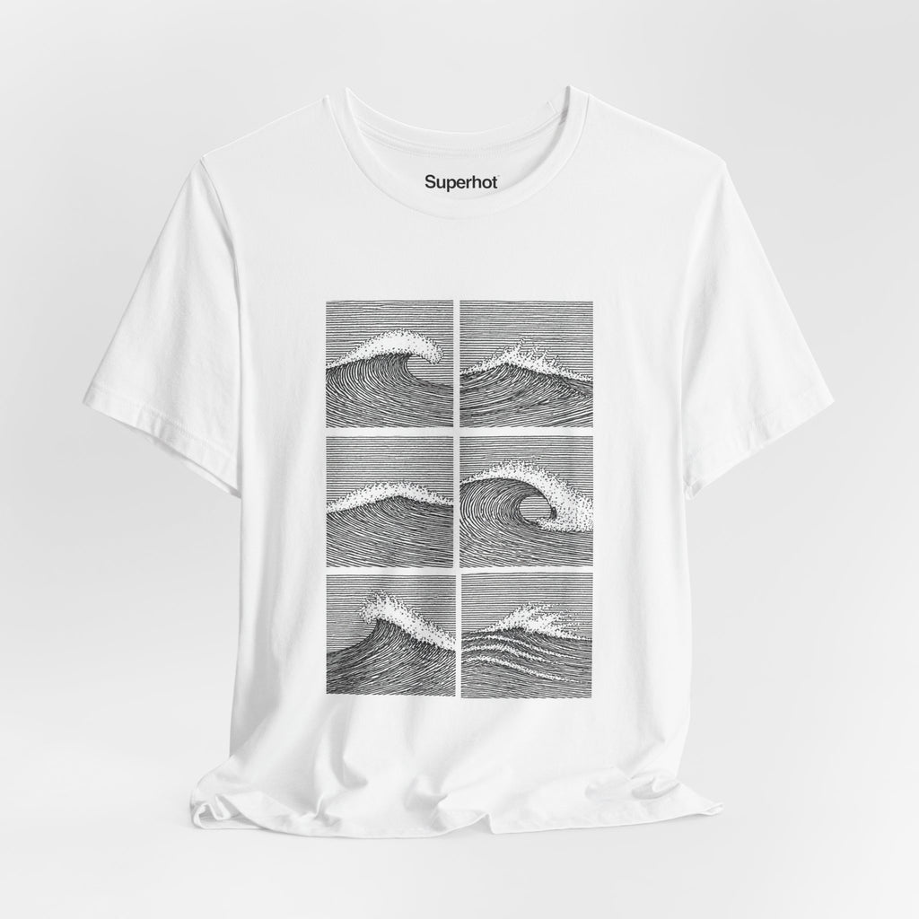 Light Colors Breaking Waves T-Shirt — Unisex