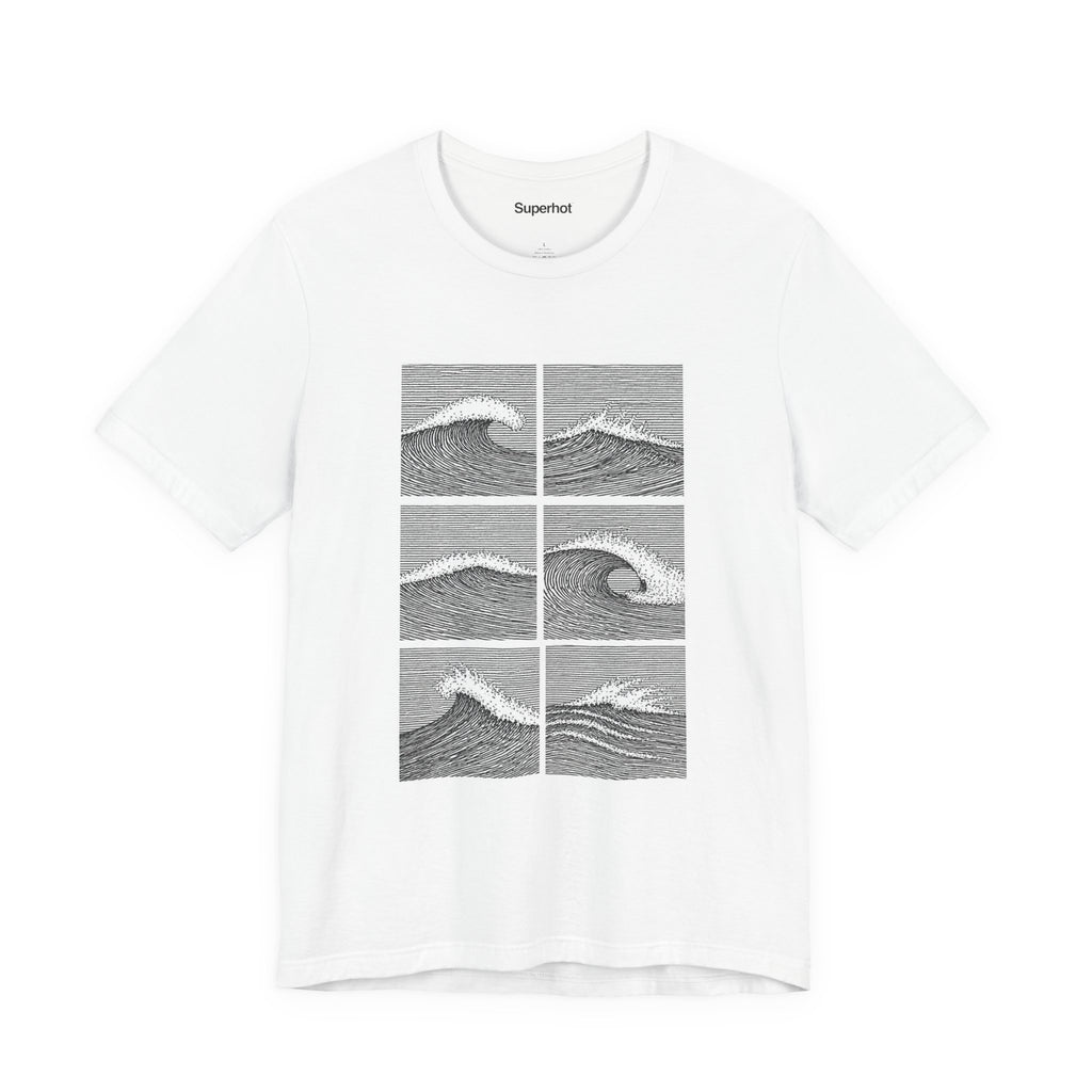 Light Colors Breaking Waves T-Shirt — Unisex