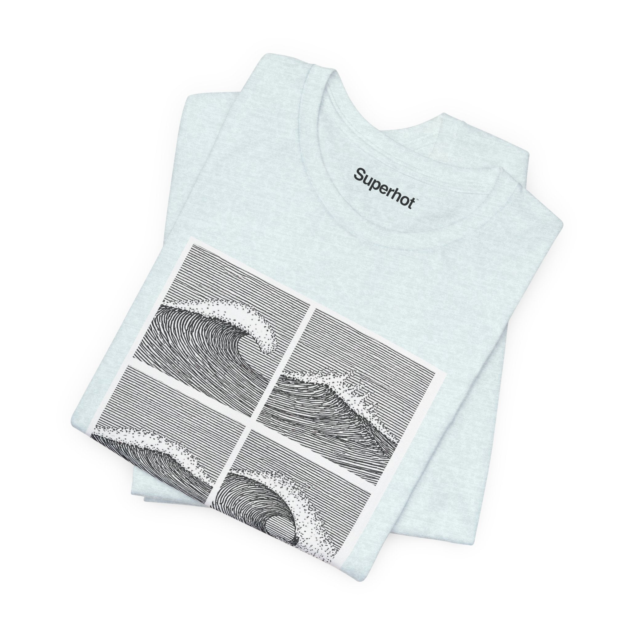 Light Colors Breaking Waves T-Shirt — Unisex