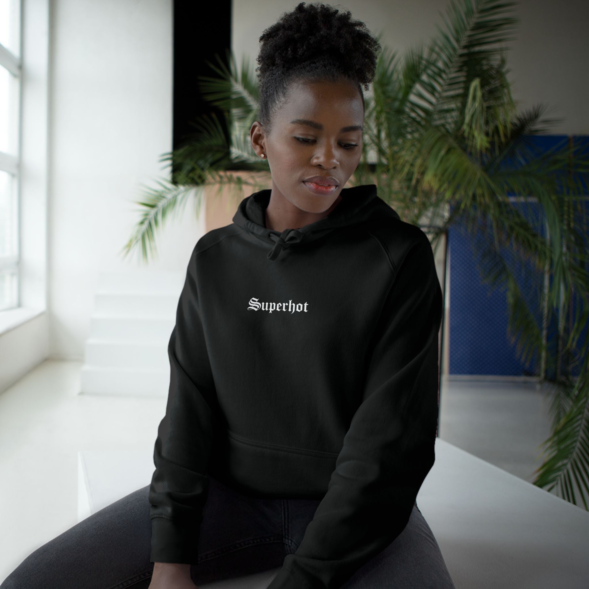 Superhot Logo Classic Black Hoodie — Minimal Everyday Pullover
