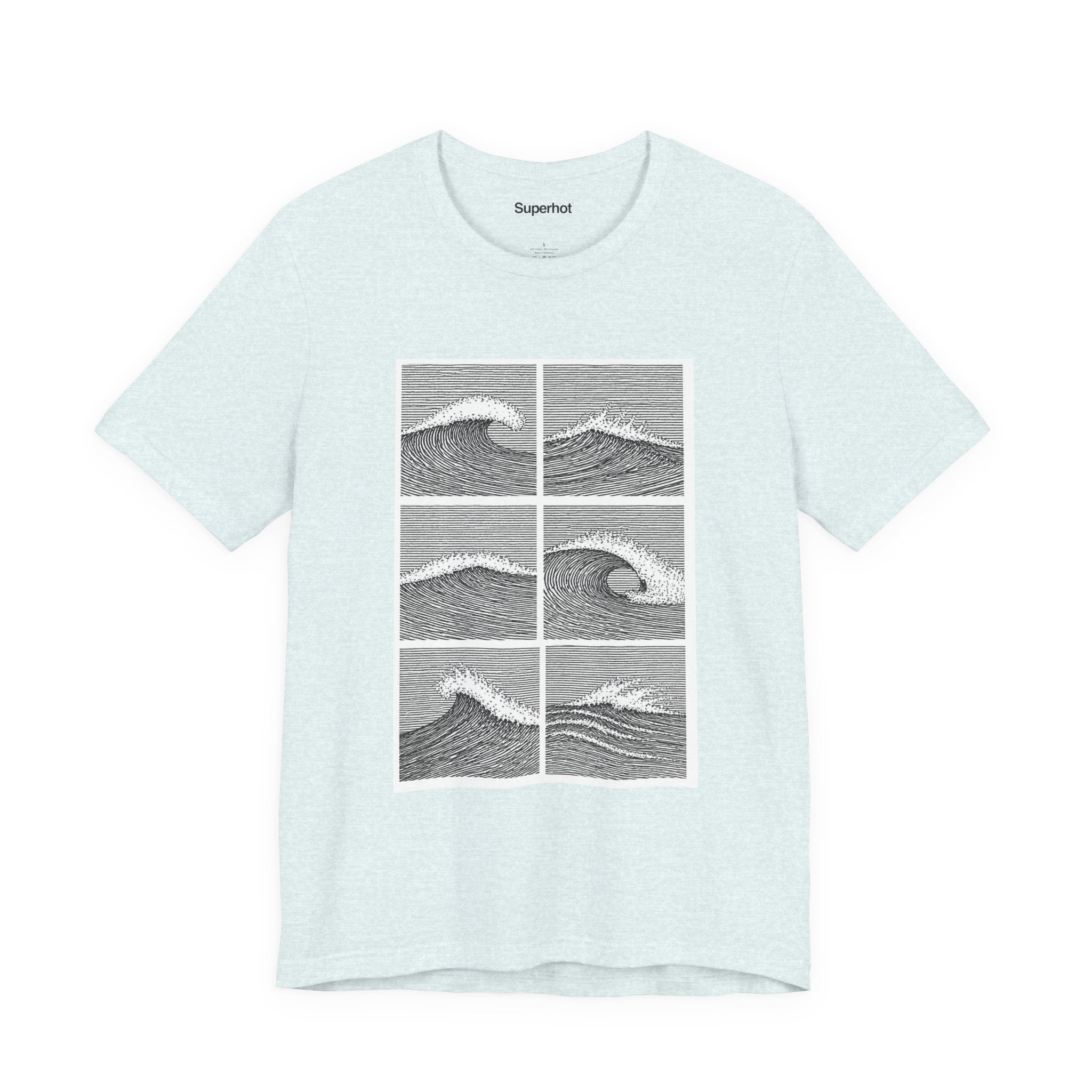 Light Colors Breaking Waves T-Shirt — Unisex