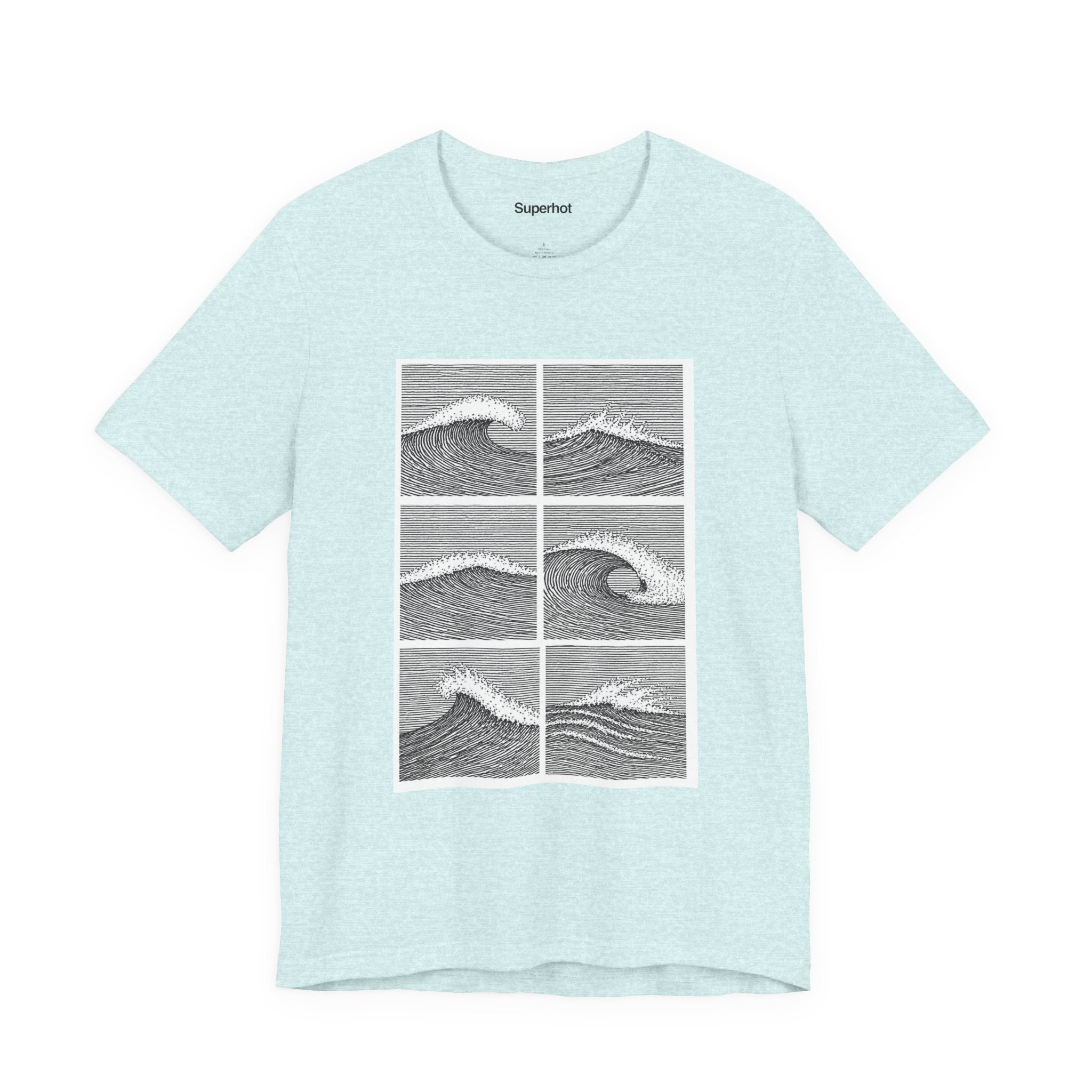 Light Colors Breaking Waves T-Shirt — Unisex