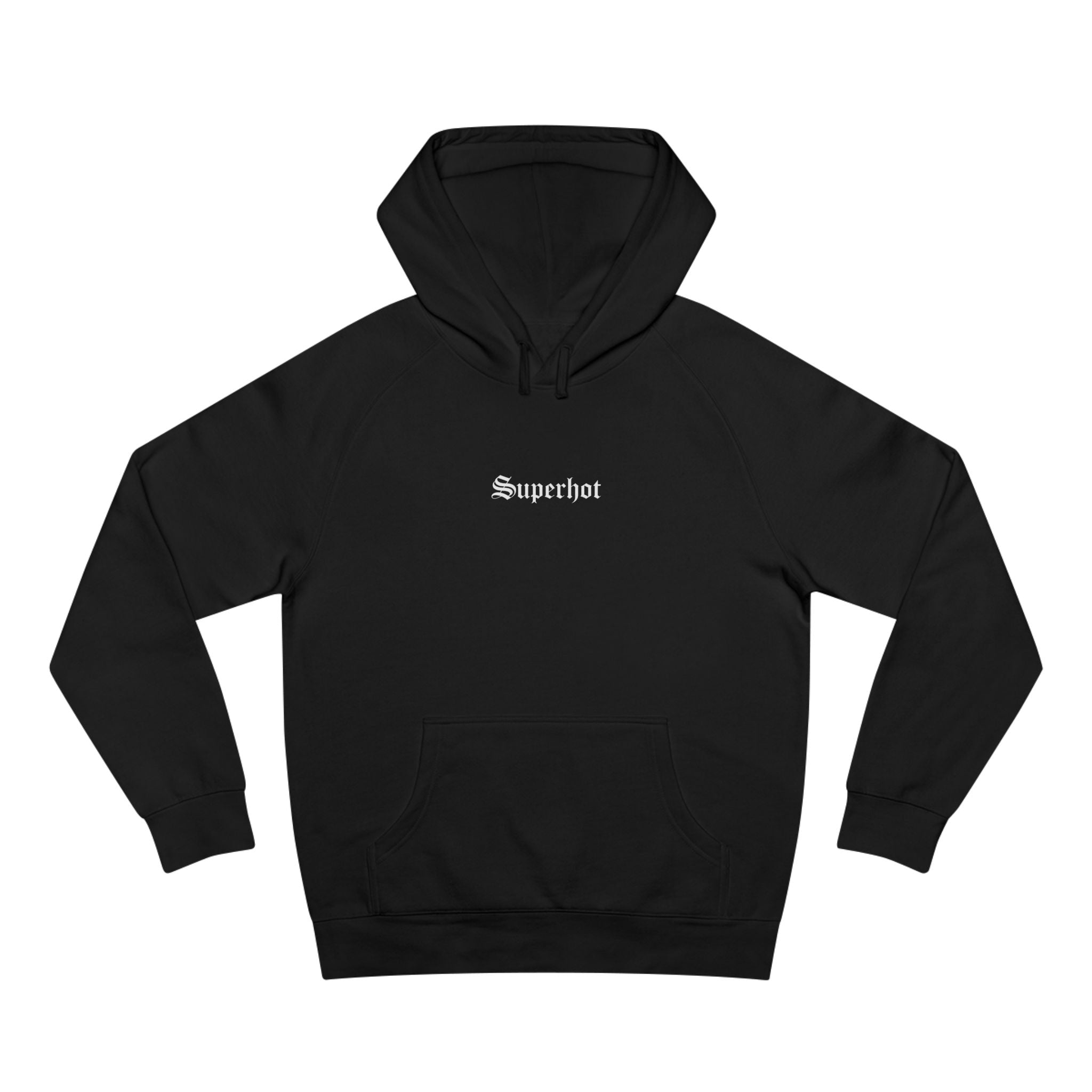 Superhot Logo Classic Black Hoodie — Minimal Everyday Pullover