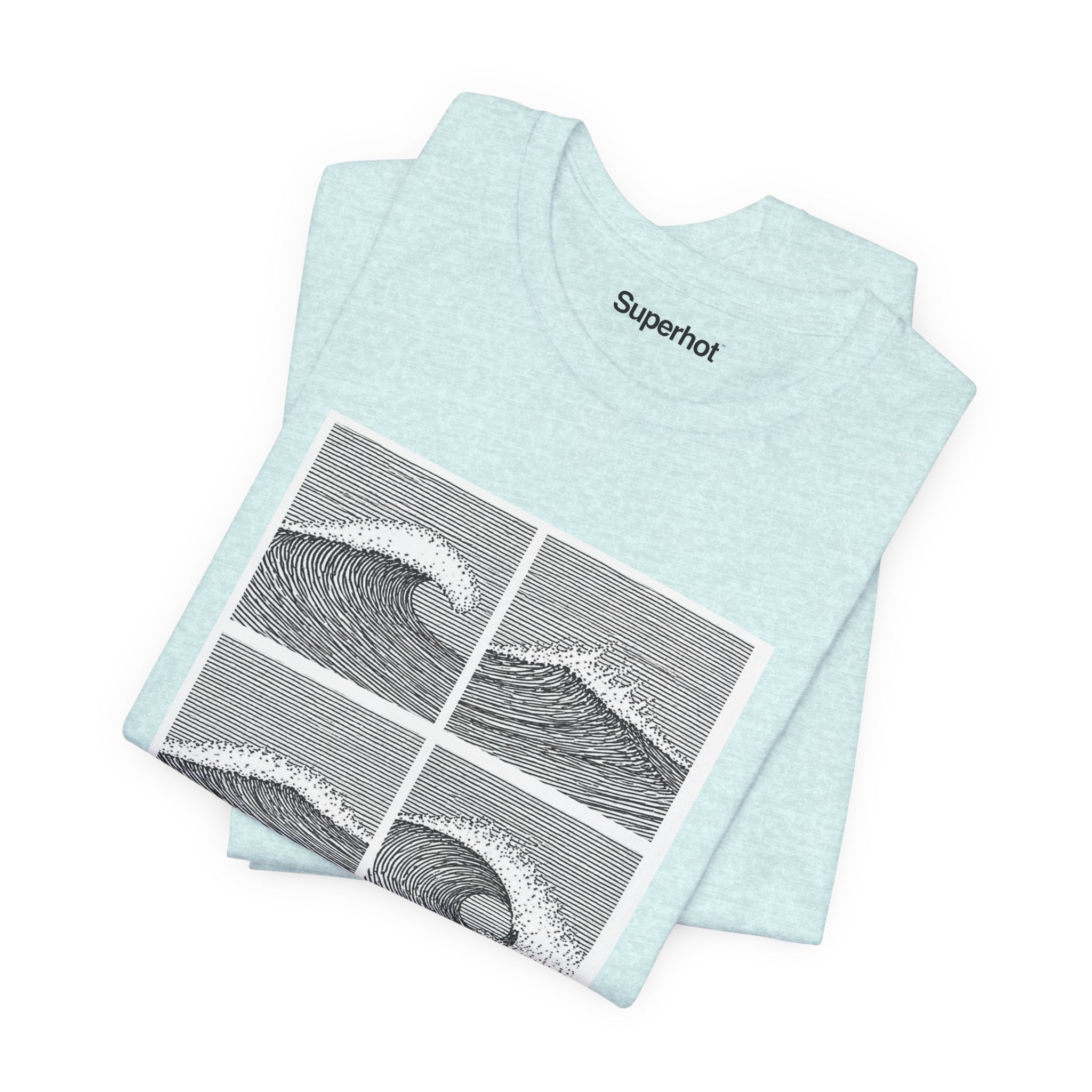 Light Colors Breaking Waves T-Shirt — Unisex