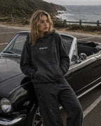 Vintage Washed Frayed Fleece Superhot Logo Hoodie