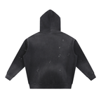 Vintage Washed Frayed Fleece Superhot Logo Hoodie