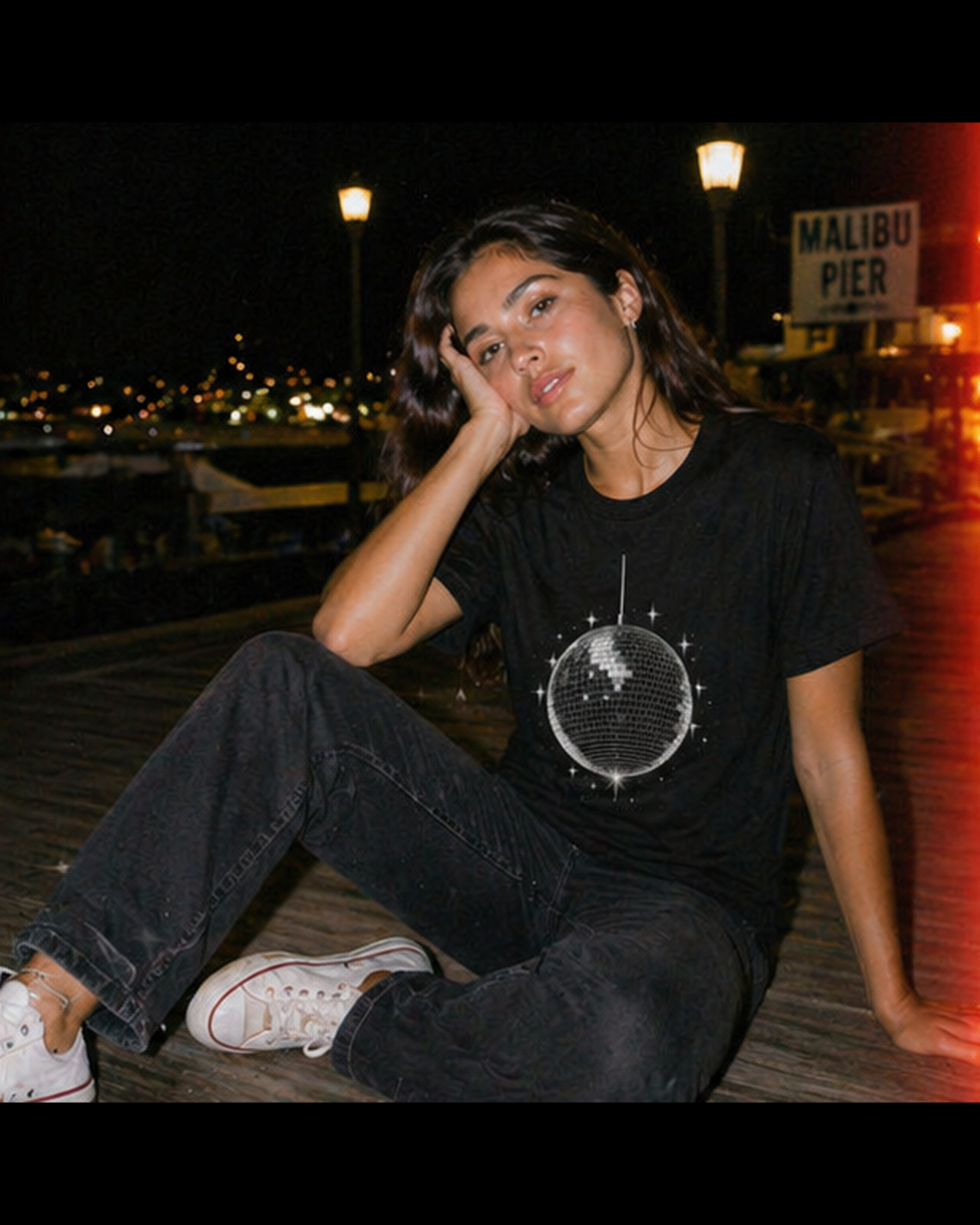 Vintage Washed Disco Ball Tee - Unisex T-Shirt