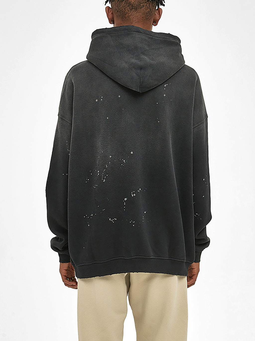 Vintage Washed Frayed Fleece Superhot Logo Hoodie