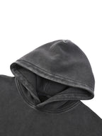 Snow Washed Fleece Oversize Superhot Logo Hoodie