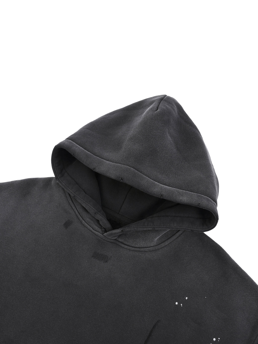 Vintage Washed Frayed Fleece Superhot Logo Hoodie