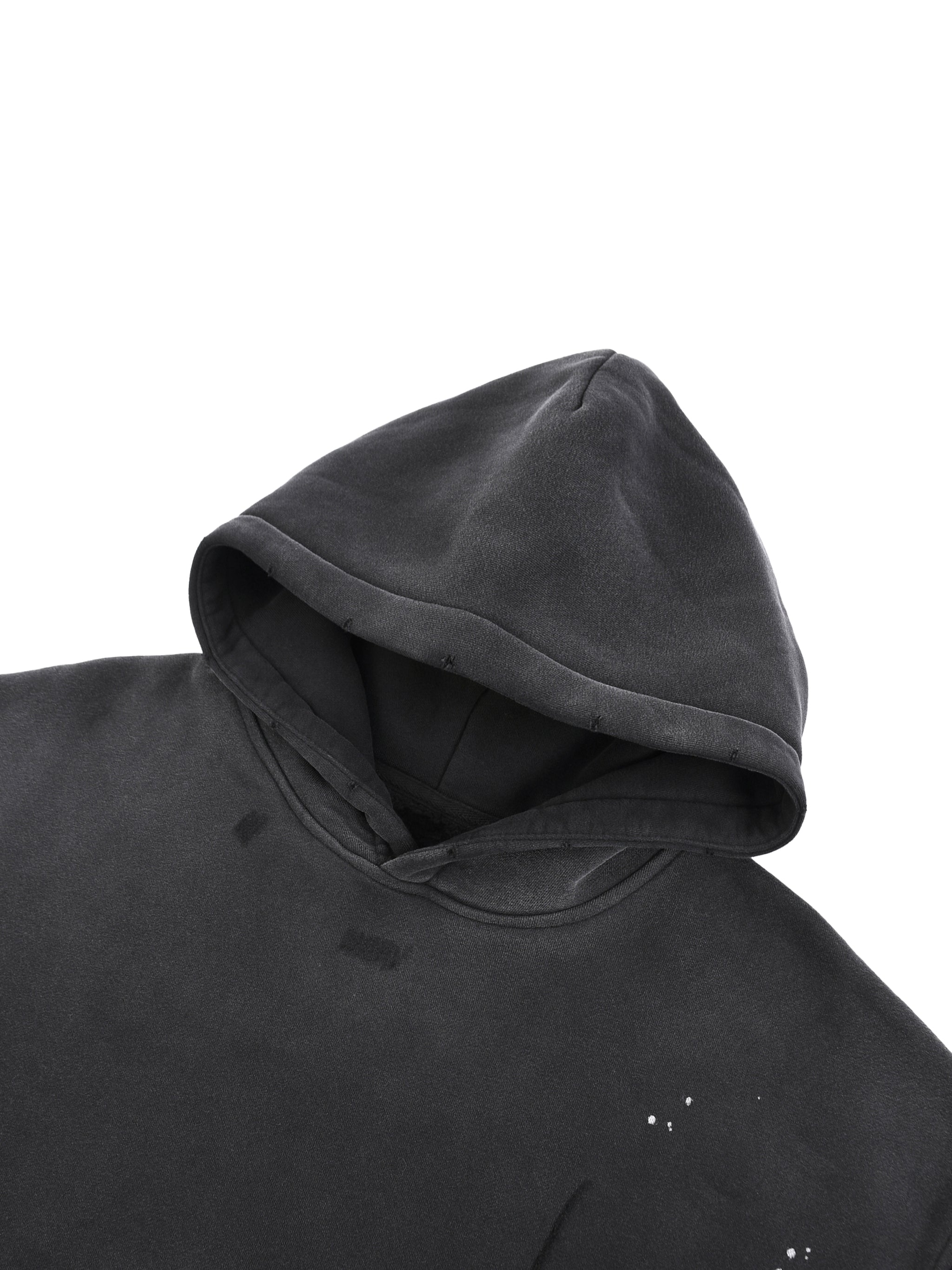 Vintage Washed Frayed Fleece Superhot Logo Hoodie