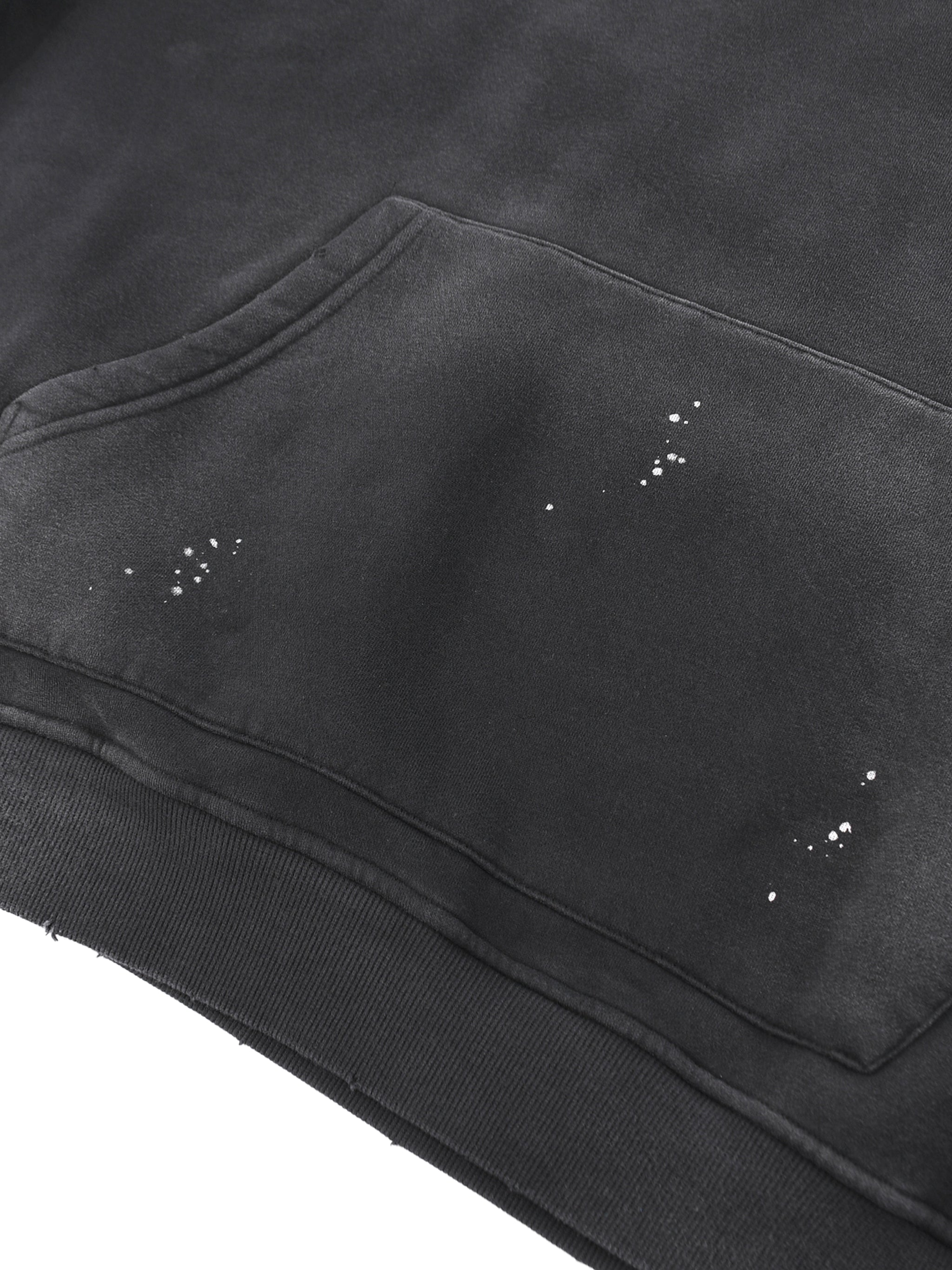 Vintage Washed Frayed Fleece Superhot Logo Hoodie
