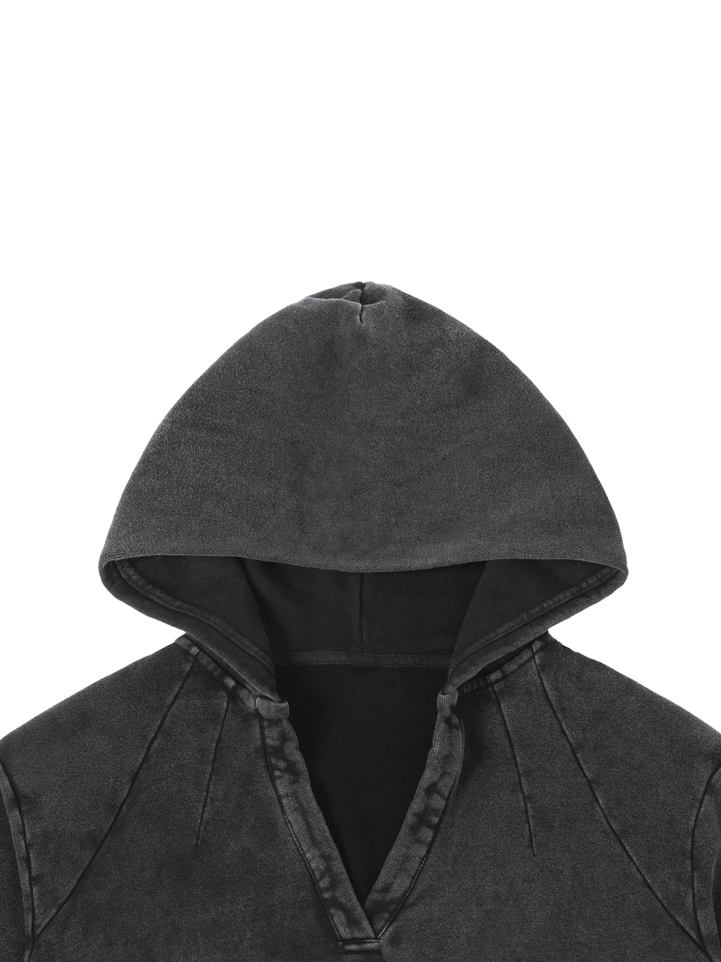 Vintage Washed Raw Edge Superhot Script Logo Hoodie