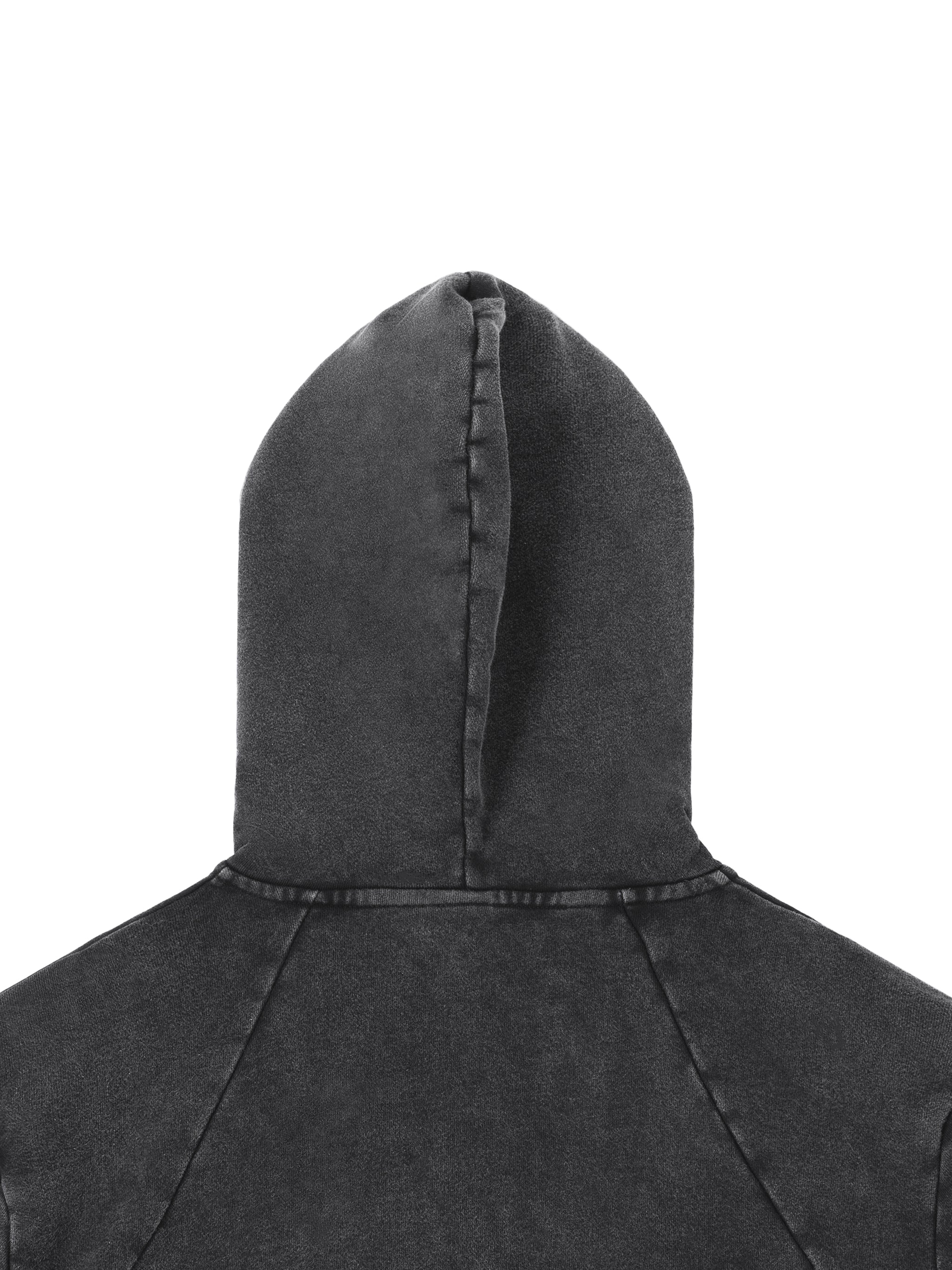Vintage Washed Raw Edge Superhot Script Logo Hoodie