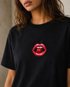 Women's Cherry Kiss Crop Top T-Shirt