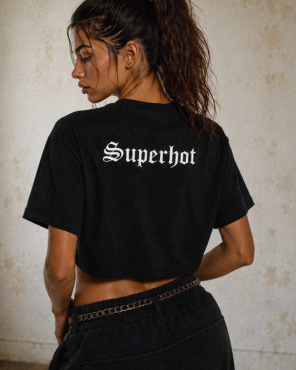 Women's Cherry Kiss Crop Top T-Shirt