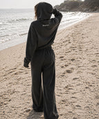 Vintage Washed Raw Edge Superhot Script Logo Hoodie