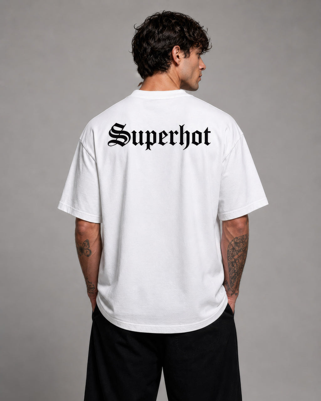 Vintage Washed White Figure Study Tee - Unisex T-Shirt