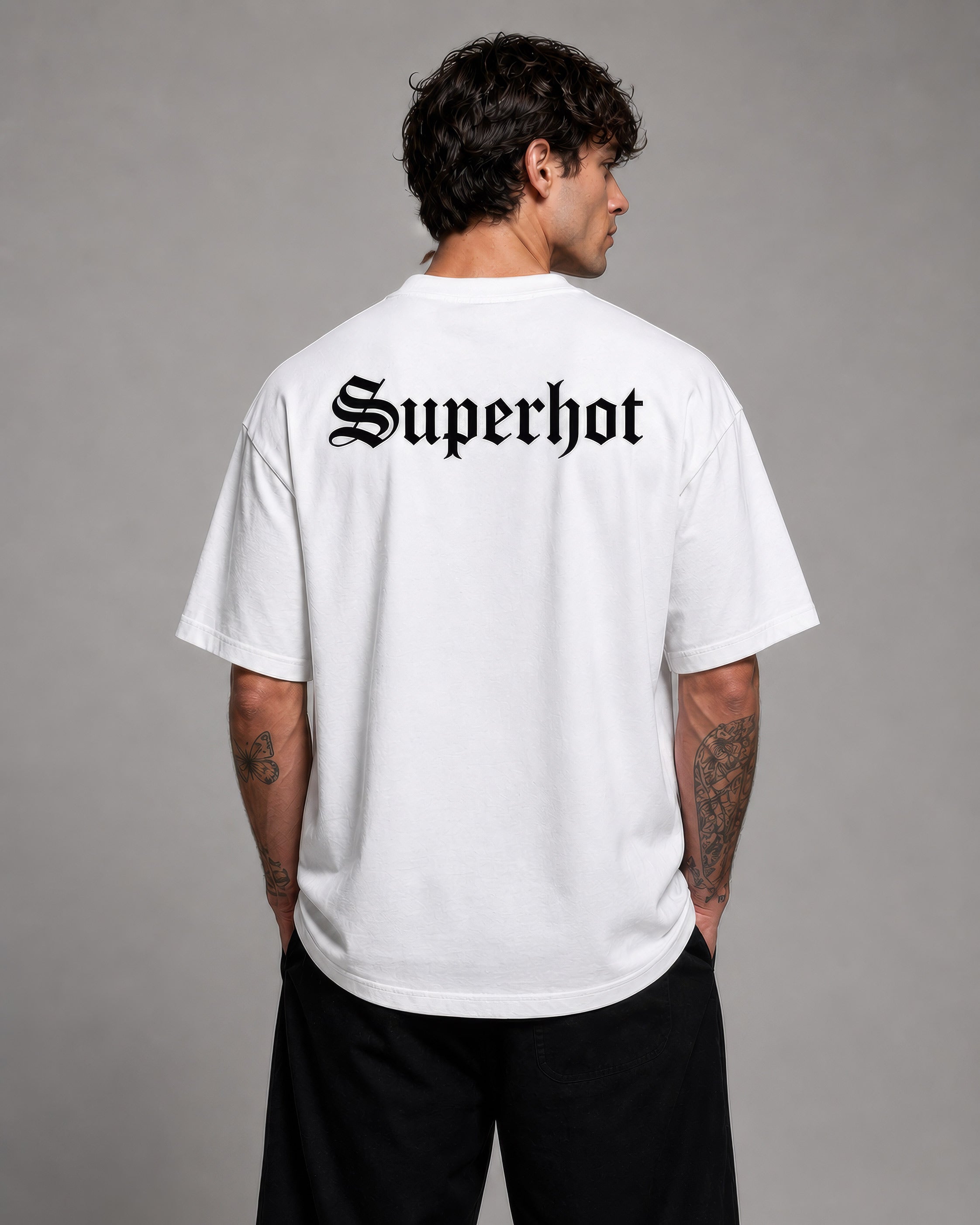 Vintage Washed White Figure Study Tee - Unisex T-Shirt